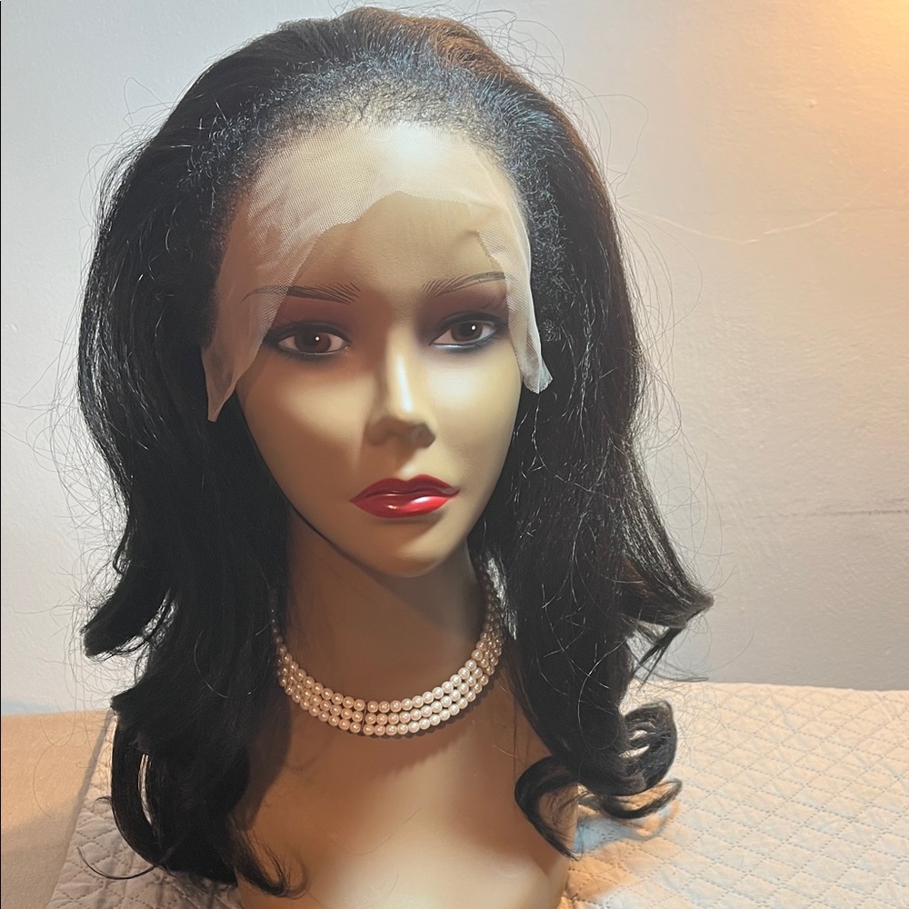 Elegant Black Lace Front Wig